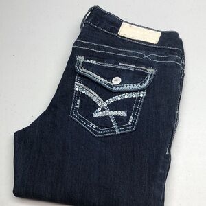 LIKE NEW AMETHYST RICKI MID-RISE CROP JEANS 9/29x26 ⭐️